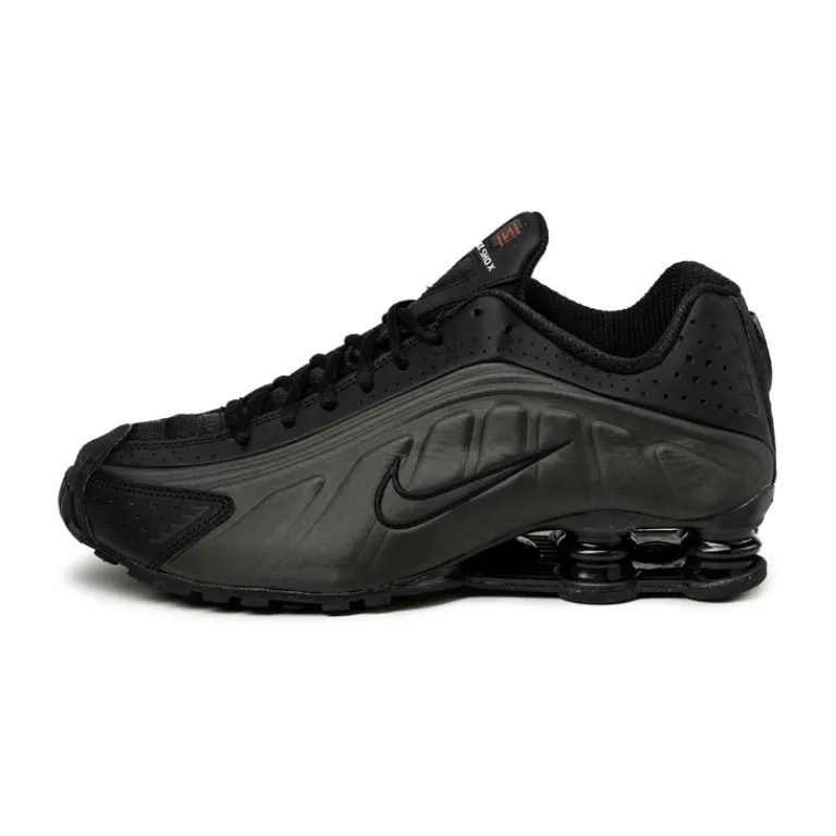 Vegane Sneaker|Retro Runner*Nike Shox R4 Black / Black / Black / Bright Crimson