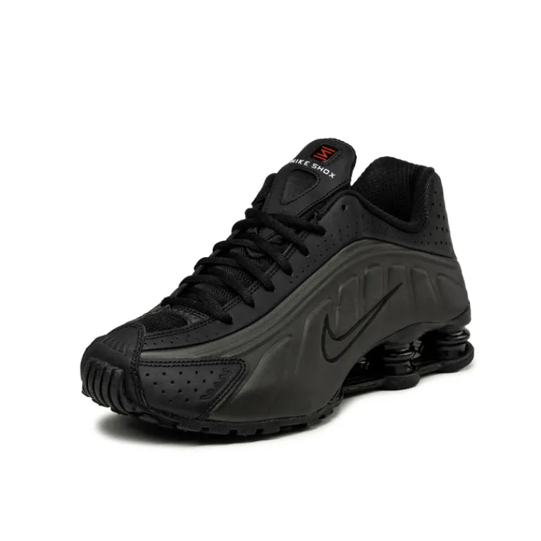 Vegane Sneaker|Retro Runner*Nike Shox R4 Black / Black / Black / Bright Crimson