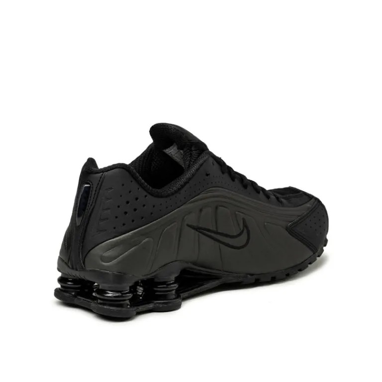 Vegane Sneaker|Retro Runner*Nike Shox R4 Black / Black / Black / Bright Crimson