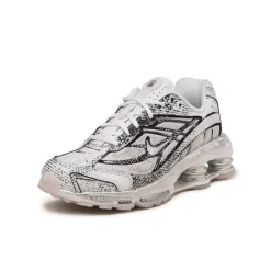 Leder Sneaker|Retro Runner*Nike Shox Ride 2 White / Metallic Platinum / Black / Flat Gold