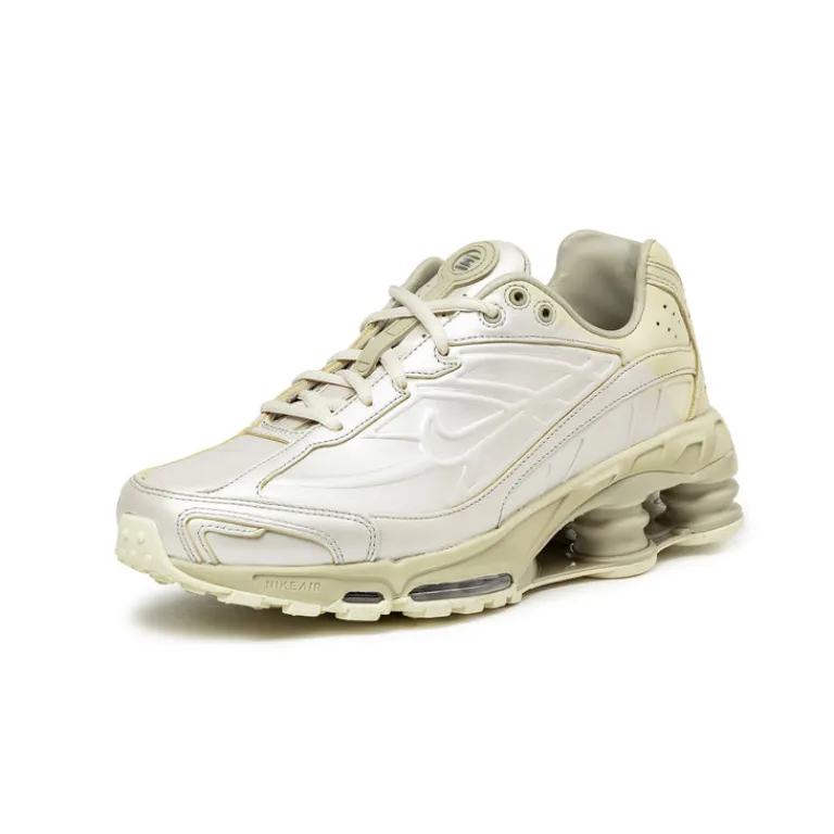 Leder Sneaker|Retro Runner*Nike Shox Ride 2 PRM Metallic Silver / Light Khaki / Desert Khaki / Khaki