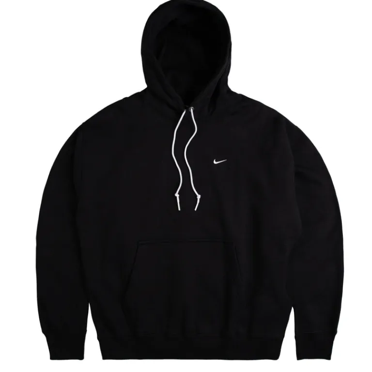 Hoodies*Nike Solo Swoosh Hoodie Black / White