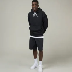 Hoodies*Nike Solo Swoosh Hoodie Black / White