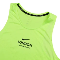 Running|T-Shirts*Nike Stride Dri-Fit ADV Running Tank Top Lime Blast