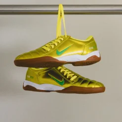 Leder Sneaker*Nike T90 SP Dynamic Yellow / Green Spark / Gum Med Brown