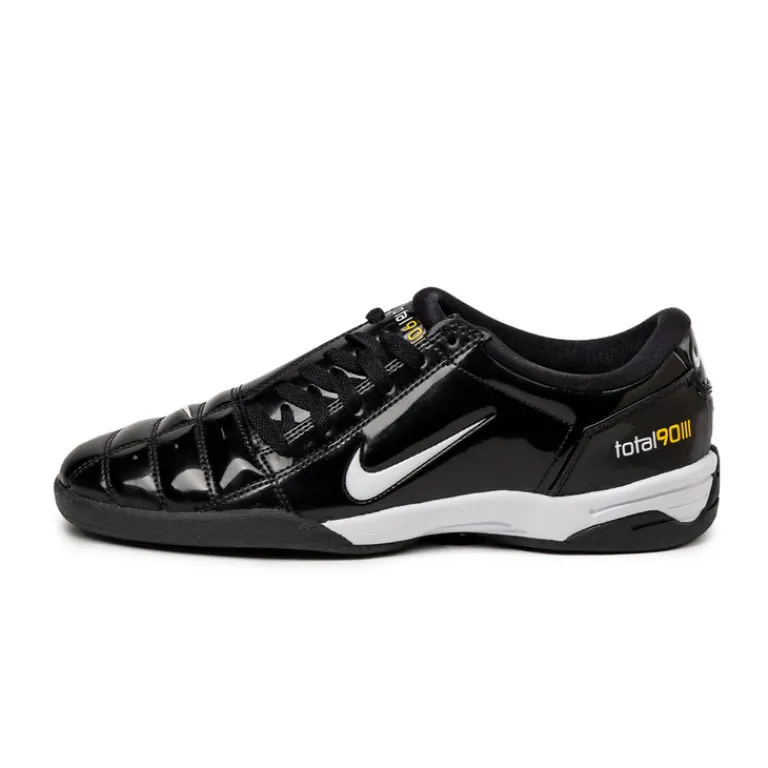 Leder Sneaker*Nike T90 SP Black / White / Metallic Silver