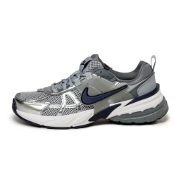 Leder Sneaker|Chunky Sneaker*Nike V2K Run Wolf Grey / Midnight Navy / Cool Grey / White
