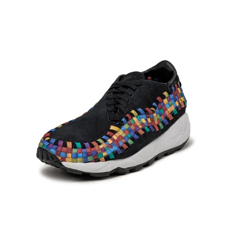 Leder Sneaker|Retro Runner*Nike Wmns Air Footscape Woven Black / Black / White