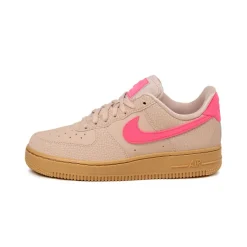 Leder Sneaker*Nike Wmns Air Force 1 '07 Particle Beige / Hyper Pink