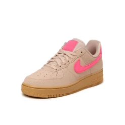 Leder Sneaker*Nike Wmns Air Force 1 '07 Particle Beige / Hyper Pink