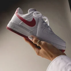 Leder Sneaker|Weiße Sneaker*Nike Wmns Air Force 1 '07 *Next Nature* White / Aster Pink