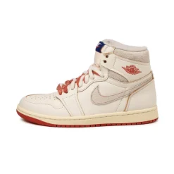 High-Top Sneaker|Leder Sneaker*Jordan Nike Wmns Air 1 Retro High OG *Rare Air Cinnabar* Sail / Cinnabar / Light Bone