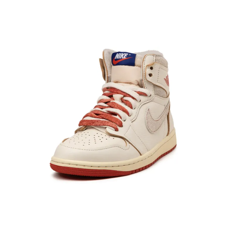 High-Top Sneaker|Leder Sneaker*Jordan Nike Wmns Air 1 Retro High OG *Rare Air Cinnabar* Sail / Cinnabar / Light Bone