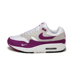 Leder Sneaker|Retro Runner*Nike Wmns Air Max 1 '87 White / Bold Berry / Neutral Grey / Black