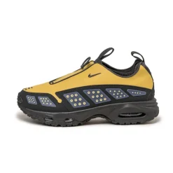 Leder Sneaker|Retro Runner*Nike Wmns Air Max SNDR Saturn Gold / Off Noir / Diffused Blue / Black