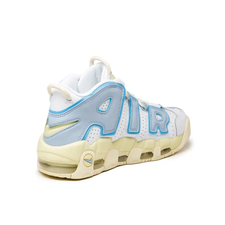 Leder Sneaker|High-Top Sneaker*Nike Wmns Air More Uptempo White / Cobalt Bliss / Alabaster