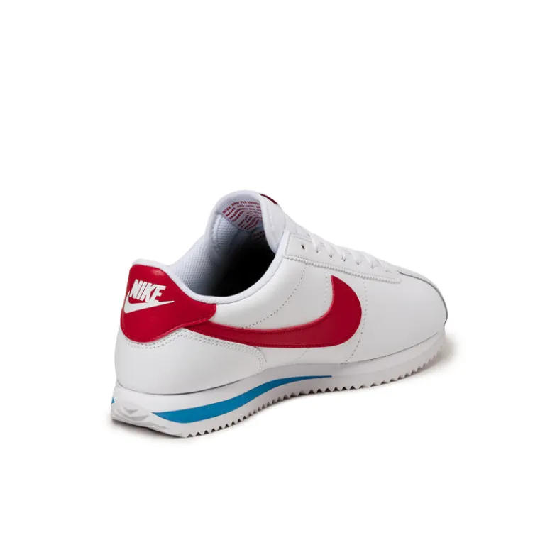 Leder Sneaker|Weiße Sneaker*Nike Wmns Cortez White / Varsity Red / Varsity Blue