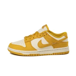 Leder Sneaker*Nike Wmns Dunk Low *Mini Swoosh* Pale Ivory / Dark Sulfur / Sail