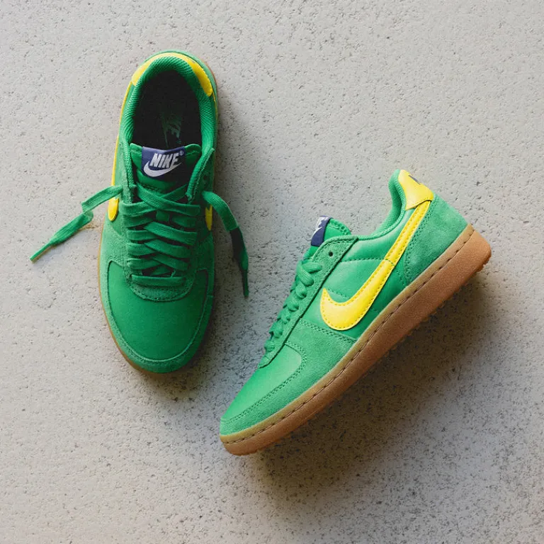 Leder Sneaker|Terrace Casual Sneaker*Nike Wmns Field General Stadium Green / Sail / Diffused Blue / Lightning
