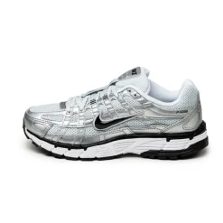 Vegane Sneaker|Weiße Sneaker*Nike Wmns P-6000 White / Black / Metallic Silver