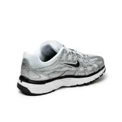 Vegane Sneaker|Weiße Sneaker*Nike Wmns P-6000 White / Black / Metallic Silver