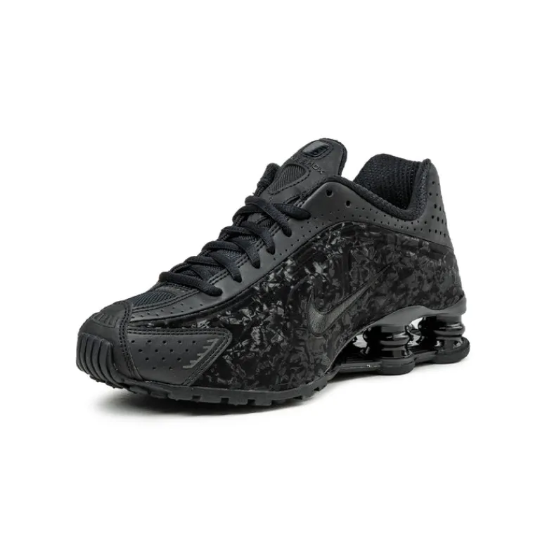 Vegane Sneaker|Retro Runner*Nike Wmns Shox R4 Black / Dark Smoke Grey