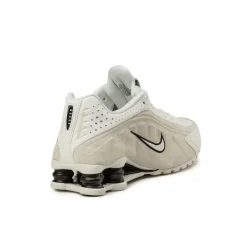 Leder Sneaker|Weiße Sneaker*Nike Wmns Shox R4 Summit White / Black / Light Orewood Brown