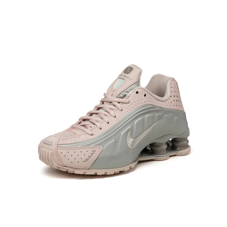 Vegane Sneaker|Retro Runner*Nike Wmns Shox R4 Barely Rose / Metallic Platinum