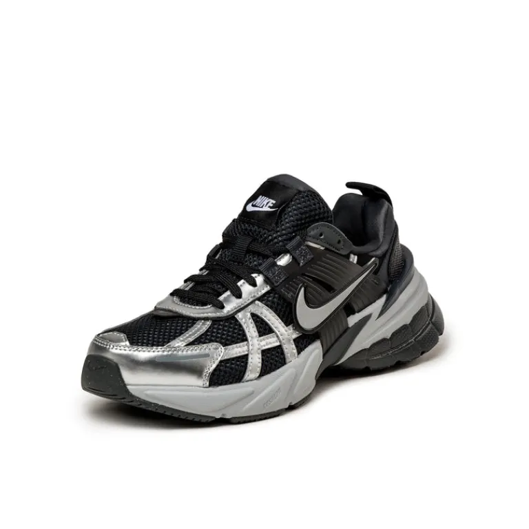 Leder Sneaker|Chunky Sneaker*Nike Wmns V2K Run Black / Metallic Silver / Anthracite