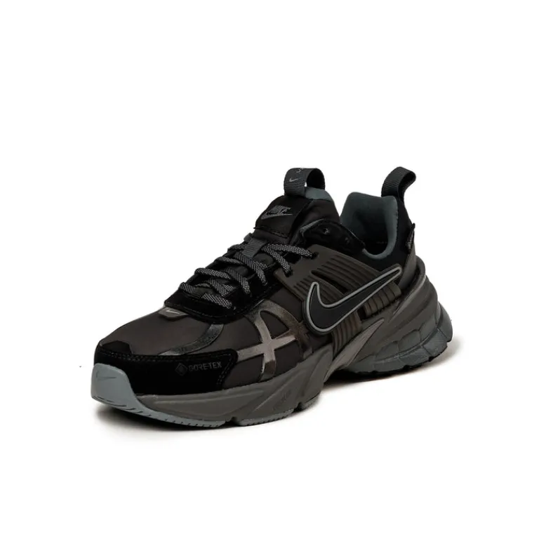 Leder Sneaker|Wasserdichte Sneaker*Nike Wmns V2K Run *GTX* Black / Black / Iron Grey / Medium Ash