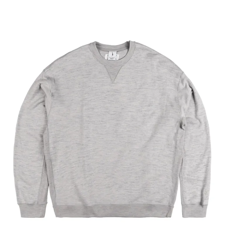 Crewnecks*Nike Wool Classic Crewneck Matte Silver / Heather Grey