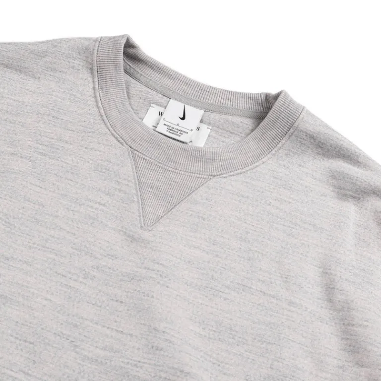 Crewnecks*Nike Wool Classic Crewneck Matte Silver / Heather Grey