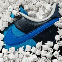 Leder Sneaker*Nike x Stash Air Force 1 Low SP Soft Grey / Varsity Royal / Harbor Blue