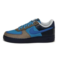 Leder Sneaker*Nike x Stash Air Force 1 Low SP Soft Grey / Varsity Royal / Harbor Blue