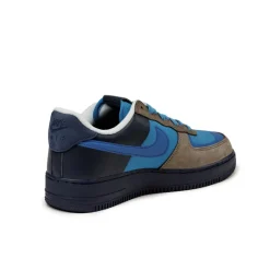 Leder Sneaker*Nike x Stash Air Force 1 Low SP Soft Grey / Varsity Royal / Harbor Blue