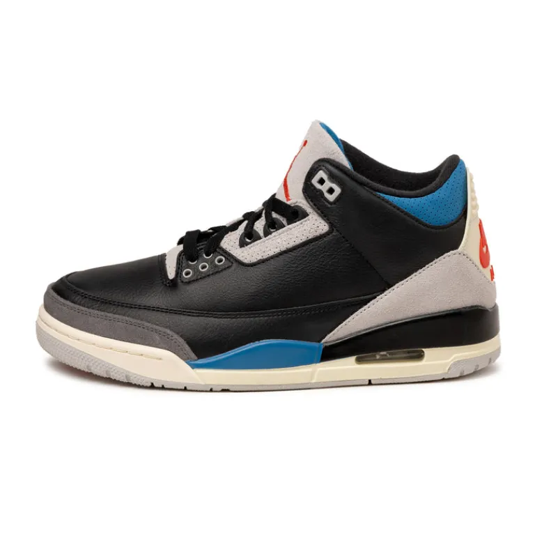 High-Top Sneaker|Leder Sneaker*Jordan NikeAir 3 Retro OG *Rare Air* Black / Chile Red / Neutral Grey