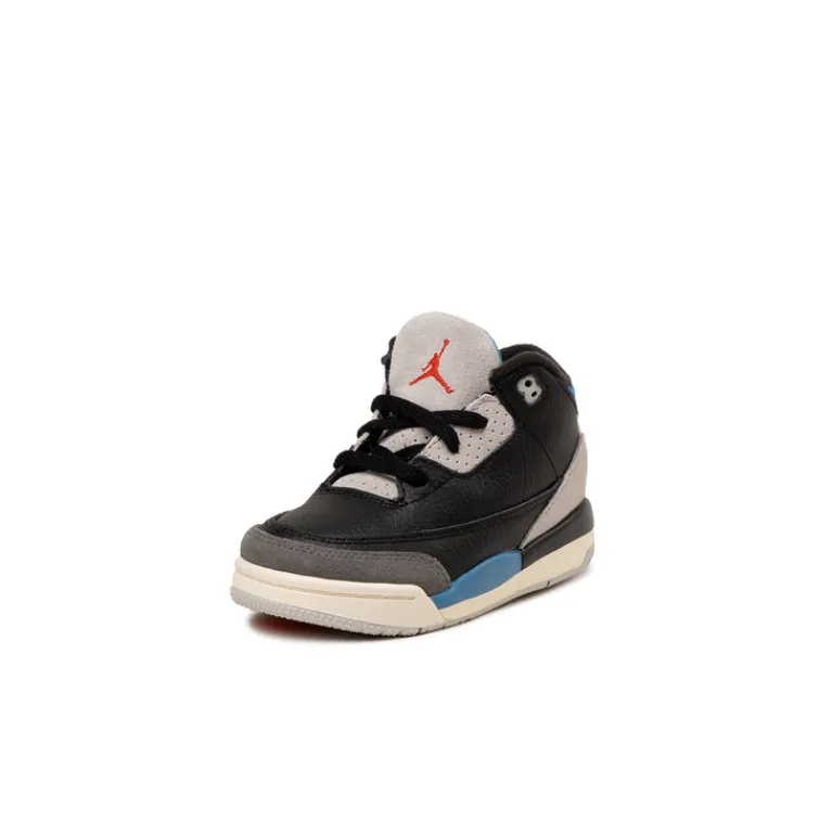 High-Top Sneaker|Leder Sneaker*Jordan NikeAir 3 Retro OG *Rare Air* *TD* Black / Chile Red / Neutral Grey