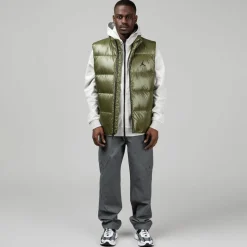 Westen*Nike Jordan Flight Down Vest Medium Olive / Black
