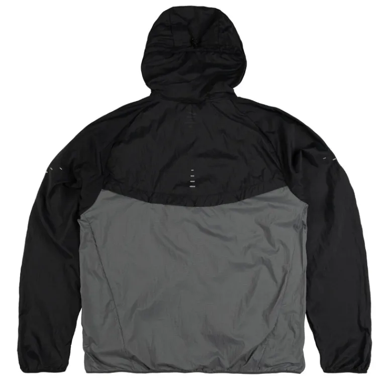 Jacken|Running*Nike Stride Repel UV Running Jacket Black / Iron Grey / Reflective Silver