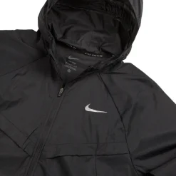 Jacken|Running*Nike Stride Repel UV Running Jacket Black / Black / Reflective Silver