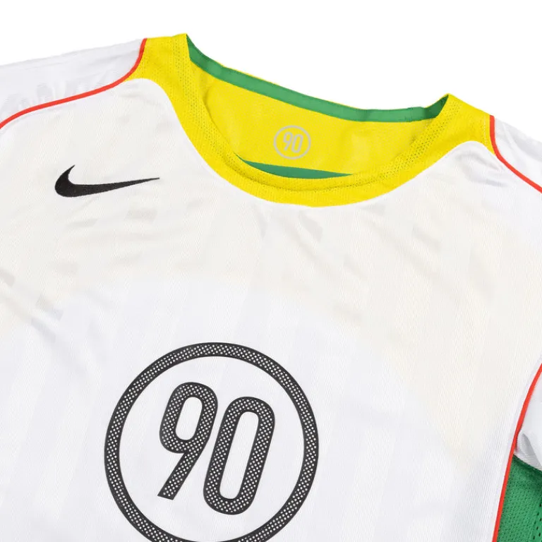 T-Shirts*Nike Total 90 Dri-Fit Soccer Jersey White / Opti Yellow / Lt Crimson / Black