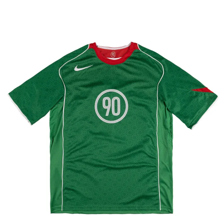 T-Shirts*Nike Total 90 Dri-Fit Soccer Jersey Classic Green / Sport Red / White / White