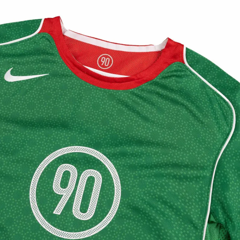 T-Shirts*Nike Total 90 Dri-Fit Soccer Jersey Classic Green / Sport Red / White / White