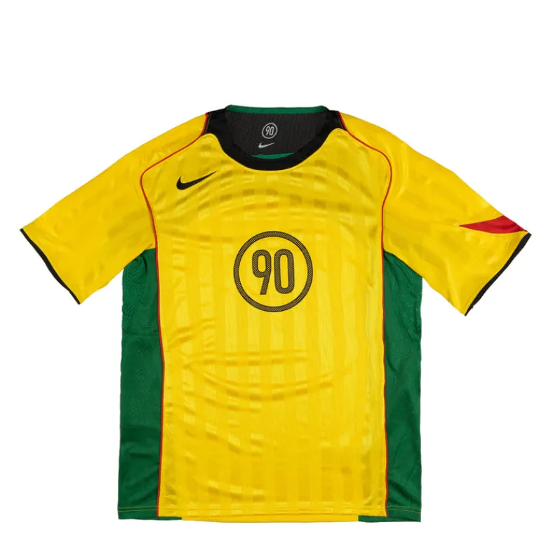 T-Shirts*Nike Total 90 Dri-Fit Soccer Jersey Tour Yellow / Black / Sport Red / Black