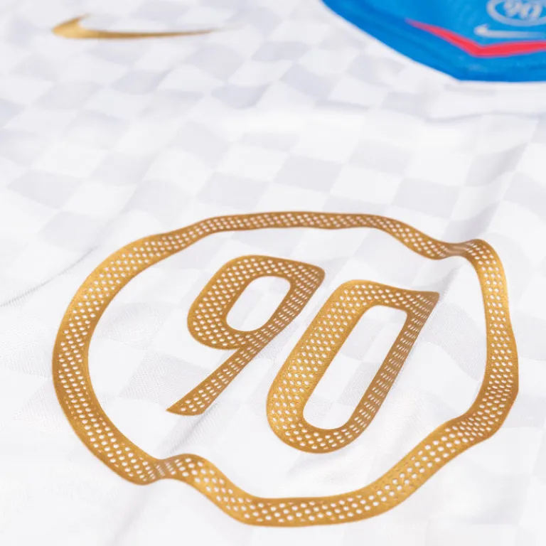 T-Shirts*Nike Total 90 Dri-Fit Soccer Jersey White / Italy Blue / Sport Red / Metallic Gold