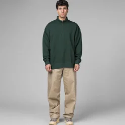 Crewnecks*Nike Wool Classic Quarter Zip Pro Green