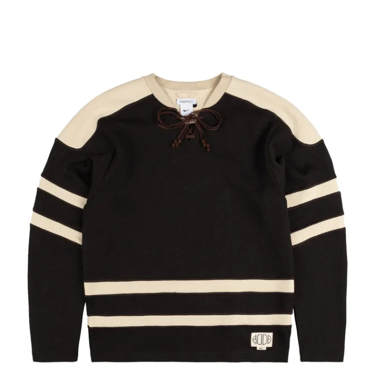 Knitwear|Crewnecks*Nike x Bode Rec. Lacing Knit Shadow Brown / Ecru