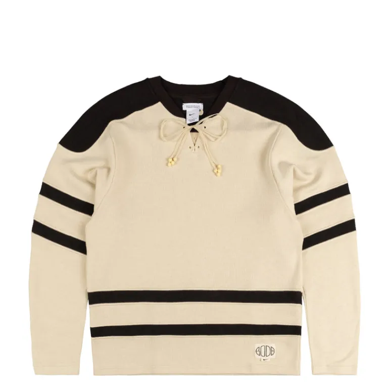 Knitwear|Crewnecks*Nike x Bode Rec. Lacing Knit Ecru / Shadow Brown
