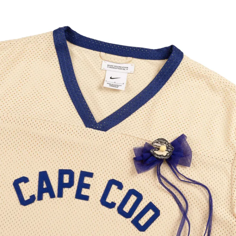 T-Shirts*Nike x Bode Rec. Mesh Jersey Ecru / Deep Royal Blue