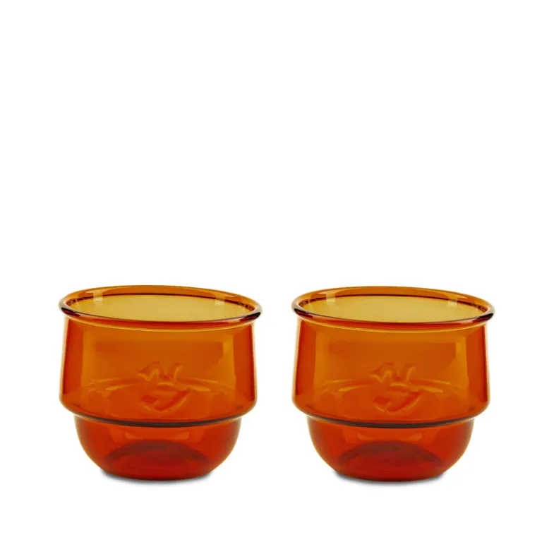 Geschirr*Niko June Kantine Drinking Glass 2 Pcs Amber